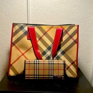 Burberry bag and wallet